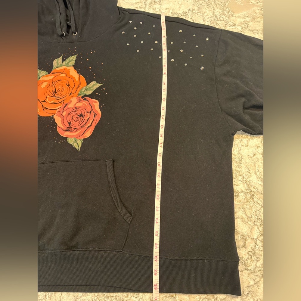 Torrid 4X Mystic Moon Relaxed Fit Cozy Fleece Studded Hoodie - Picture 8 of 10
